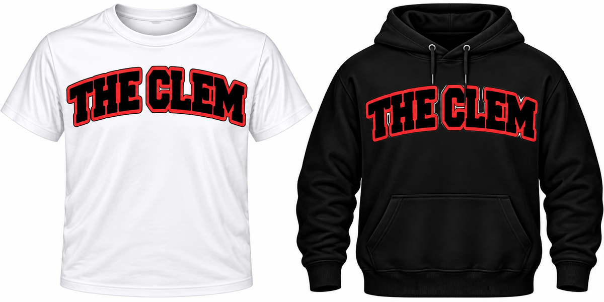 The Clem Collegiate Collection | T-Shirt & Hoodie