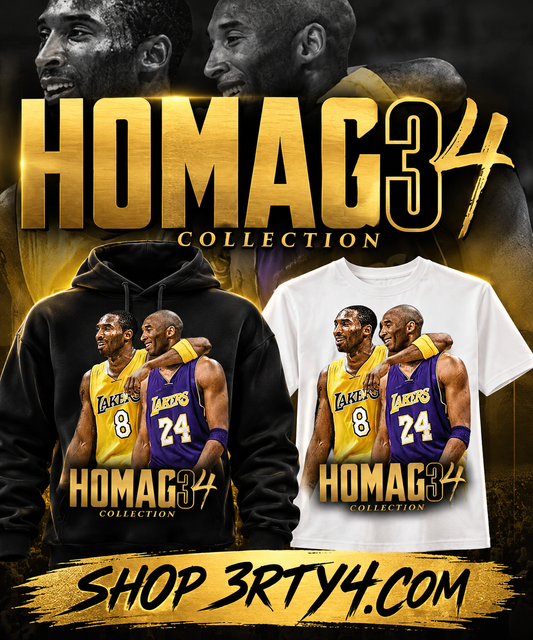 Homag34 Collection – Kobe  Tribute Hoodie & T-Shirt