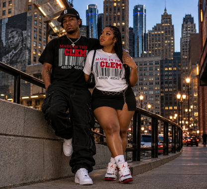 Made in the CLEM Barcode Collection | Custom T-Shirt & Hoodie