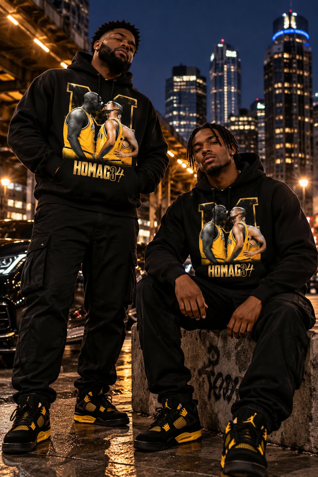 HOMAG34 Basketball Collection Showdown Hoodie & T-Shirt